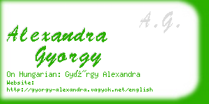 alexandra gyorgy business card