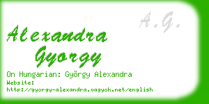 alexandra gyorgy business card